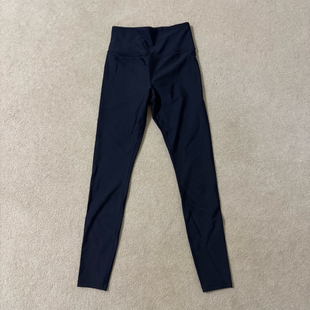 Athleta Navy Shine Elation Leggings